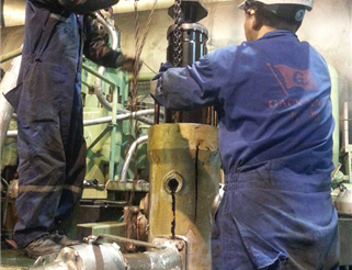 ME fuel oil pump overhaul
