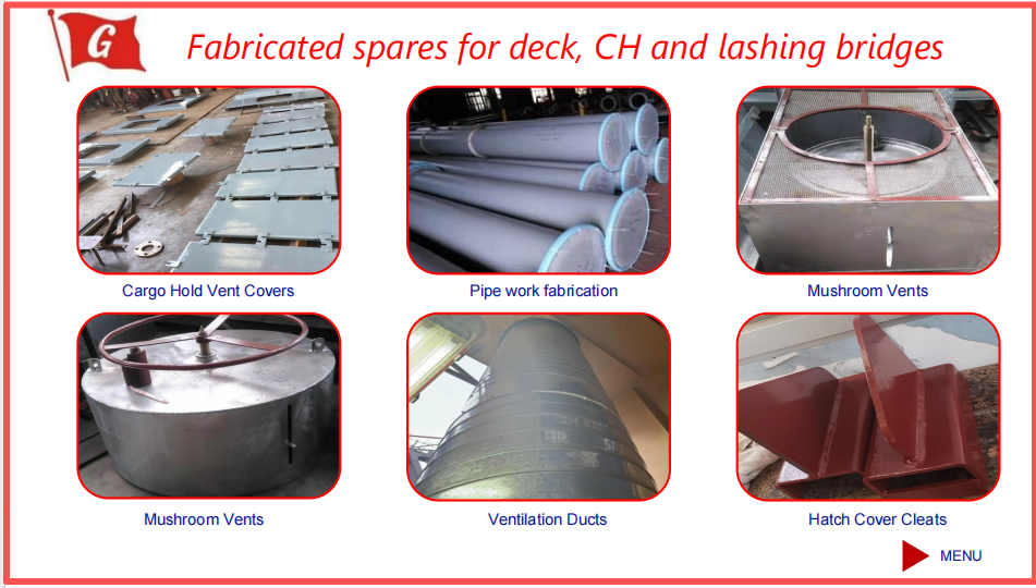 Deck outfitting spares